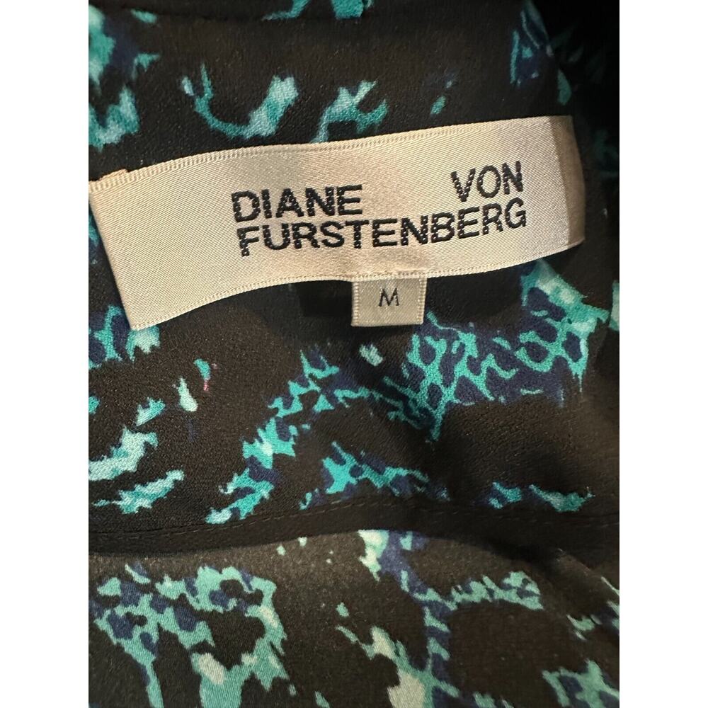 Diane Von Furstenberg Valeria Printed Belted Wrap Jacket Dress Snake Print Med M - Picture 10 of 16